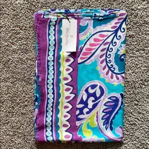 Soft Fringe Scarf Waikiki Paisley